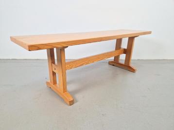 Scandinavisch Daumiller pine houten bank 1960 grenen bankje beschikbaar voor biedingen