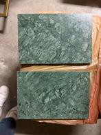 Twee groene marmeren dienbladen - 30x20 cm, Huis en Inrichting, Woonaccessoires | Dienbladen, Ophalen, Nieuw, Rechthoekig, Overige materialen