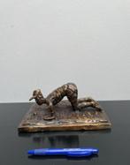Antieke bronzen golfer, Antiek en Kunst, Ophalen of Verzenden