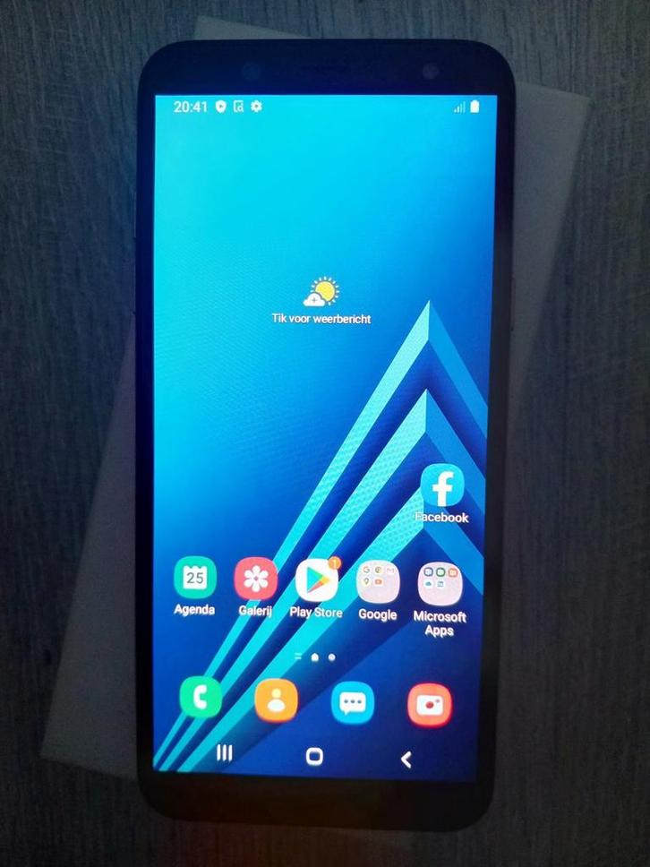 Goedwerkende Samsung A6,32 GB,kleur:Gold met doos en oplade, Telecommunicatie, Mobiele telefoons | Samsung, Gebruikt, Overige modellen