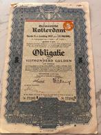 Rotterdam Obligatie 1937 met Coupons - Zeldzaam!, Antiek en Kunst, Ophalen of Verzenden