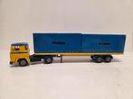 Tekno Scania 141 containeroplegger, Hobby en Vrije tijd, Modelauto's | 1:43, Overige merken, Auto, ., Ophalen of Verzenden