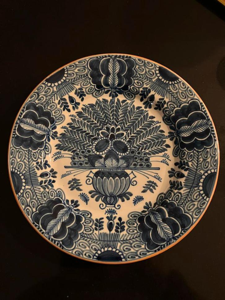 Koninklijke Tichelaar Makkum Sierbord - Pauwenveer, Antiek en Kunst, Antiek | Keramiek en Aardewerk, Ophalen of Verzenden