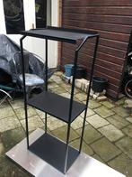 Stevige metalen boekenrek, zwart. Nieuw; design, special, Ophalen, Zo goed als nieuw