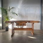 Antieke timmermans werkbank, dressoir, toonbank, werkbank, Antiek en Kunst, Curiosa en Brocante, Ophalen