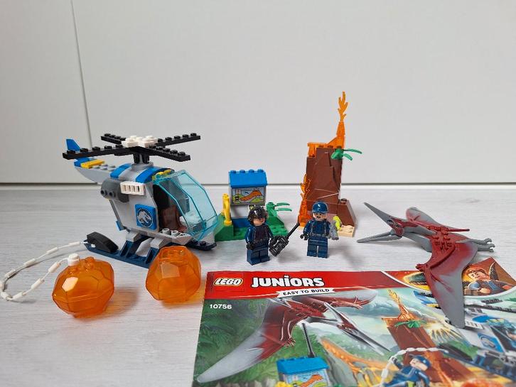 LEGO Juniors 10756 Jurassic World Ontsnappen aan Pteranodon, Kinderen en Baby's, Speelgoed | Duplo en Lego, Gebruikt, Lego, Complete set