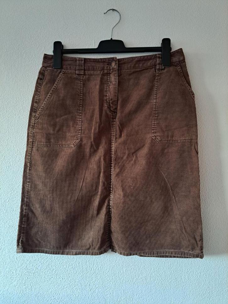 bruine esprit rok maat 40, Kleding | Dames, Rokken, Zo goed als nieuw, Maat 38/40 (M), Bruin, Onder de knie, Ophalen of Verzenden