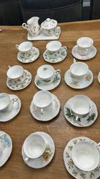 Zgan 15 engelse kopjes en suiker en melk stel, Antiek en Kunst, Ophalen of Verzenden