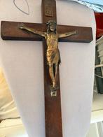 Antiek Koperen Kruisbeeld, Antiek en Kunst, Antiek | Religie, Ophalen