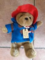 Paddington beer met leren bruine rugzak, Stoffen beer, Ophalen of Verzenden, Cherished Teddies, Zo goed als nieuw