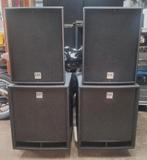HK pro speakerset 18 / 15 inch, Subwoofer, Zo goed als nieuw, 120 watt of meer, Ophalen