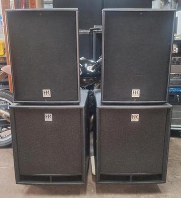 HK pro speakerset 18 / 15 inch beschikbaar voor biedingen