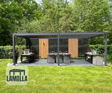 Handbediende lamellen overkapping, 25% korting  *SHOWROOM* beschikbaar voor biedingen