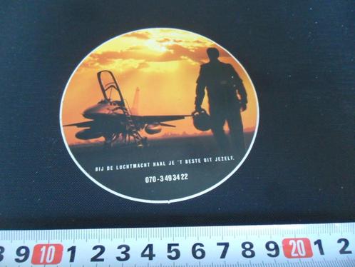 sticker leger bij de luchtmacht haal je 't beste uit jezelf, Verzamelen, Stickers, Zo goed als nieuw, Bedrijf of Vereniging, Ophalen
