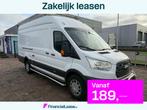 Ford Transit 350 2.0 TDCI L4H3 Luchtvering Airco Euro6 Camer, 13 km/l, Stof, Wit, Bedrijf
