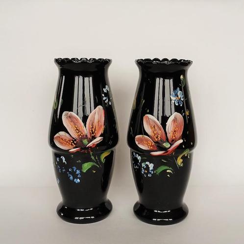 Vaas (2x) Booms Glas, Antiek en Kunst, Antiek | Glas en Kristal, Ophalen of Verzenden