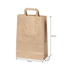 Bruine Papieren draagtassen 200x280 mm (380 stuks), Ophalen of Verzenden, Nieuw, Halloween of Griezel