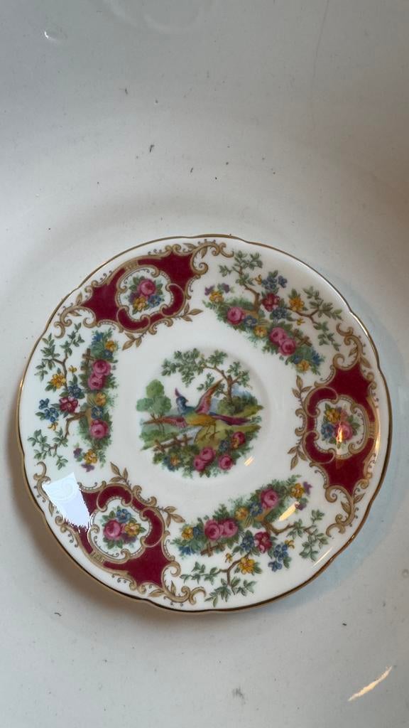 Vintage Coalport Porseleinen Schotel met Vogelmotief, Antiek en Kunst, Ophalen