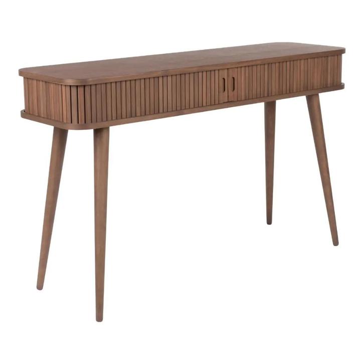 Barbier Console Tafel Walnoot, Huis en Inrichting, Kasten | Dressoirs, Zo goed als nieuw, 100 tot 150 cm, 25 tot 50 cm, Met deur(en)