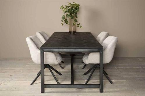 Eetkamertafel Ziano 160x90x76 zwart, Huis en Inrichting, Woonaccessoires | Overige, Ophalen