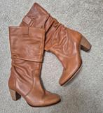 Leren laarzen * Cognac * maat 39, Bruin, Lage of Enkellaarzen, Ophalen of Verzenden, Onbekend