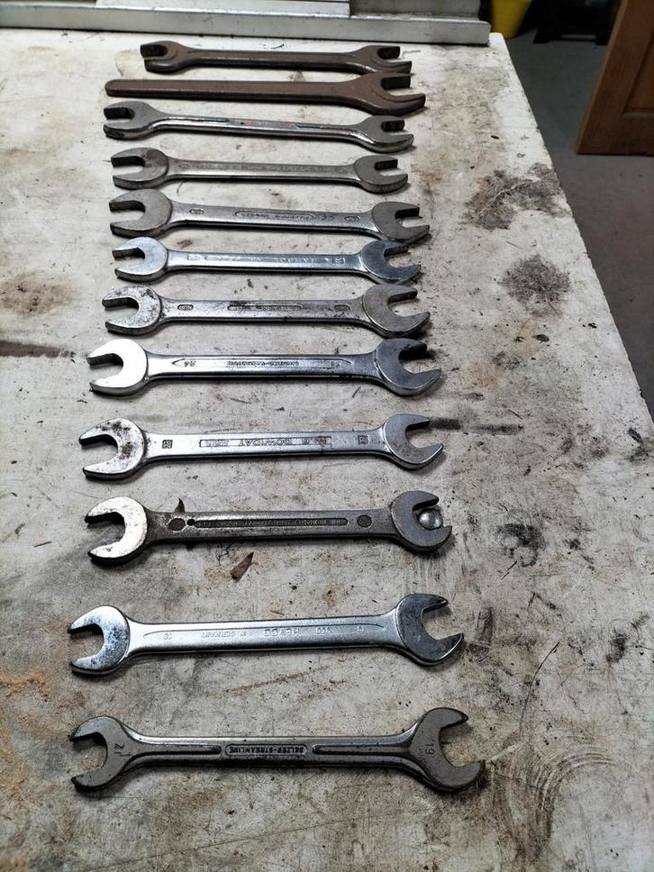 Diverse Steek Sleutels - Verschillende Merken, Doe-het-zelf en Verbouw, Gereedschap | Handgereedschap, Gebruikt, Ophalen of Verzenden