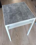 Ikea NYBODA Side Table w Reversible Table top, Dark Grey Con, Huis en Inrichting, 50 tot 100 cm, Vierkant, Zo goed als nieuw, Metaal