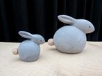 Leuke Paas hazen/voorjaars decoratie beton met hout!, Ophalen of Verzenden, Zo goed als nieuw
