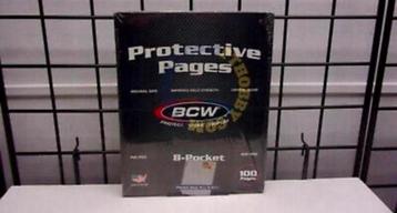 100 paginas 8 Pocket Card Protectors-BCW pokemon sport kaart beschikbaar voor biedingen