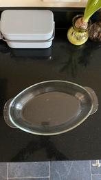 Glazen ovenschaal, Ophalen