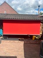 Rood Zonnescherm hand bediend, Gebruikt, Ophalen of Verzenden, 150 tot 300 cm, 250 cm tot 450 cm