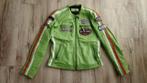 Stoere nieuwe groene leren jas, Patago jas leder, maat 46-L., Onb, Maat 46/48 (XL) of groter, Nieuw, Ophalen of Verzenden