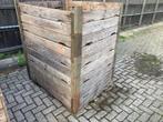Brandhout  houten kuub kist bak, Tuin en Terras, Haardhout, Minder dan 3 m³, Ophalen, Overige houtsoorten, Blokken