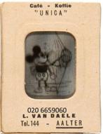 zoek oud disney mickey mouse koffie unica reclame prent 1930, Verzamelen, Verzenden, Gebruikt, Overige typen