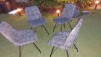 4 Haco eettafel stoelen, Ophalen, Gebruikt, Leer, Vier