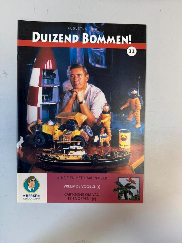 Duizend Bommen! Hergé genootschap augustus 2010 nummer 33, Boeken, Stripboeken, Zo goed als nieuw, Eén stripboek, Ophalen of Verzenden