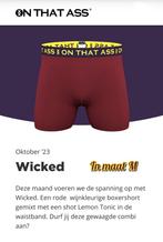 Merk Boxer 'On That Ass' - Wicked M, On that ass, Ophalen of Verzenden, Boxer, Paars