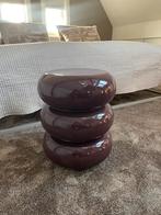 Bijzettafel bordaux Rood - Kwantum, Minder dan 55 cm, Rond, Zo goed als nieuw, Ophalen