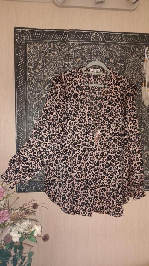 PAPRIKA Tuniek - Maat 4 - Panterprint, Kleding | Dames, Blouses en Tunieken, Nieuw, Maat 46/48 (XL) of groter, Roze, Ophalen of Verzenden