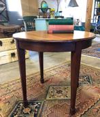 Houten bijzettafel art deco stijl, coffee table, Ophalen, Gebruikt, Rond, 55 tot 75 cm