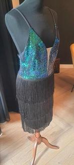 Glitter gatsby jurk maat 38, Ophalen of Verzenden, Zo goed als nieuw, Maat 38/40 (M), Zwart