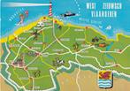WEST ZEEUWS VLAANDEREN Landkaart, Verzamelen, Verzenden, 1980 tot heden, Gelopen, Zeeland