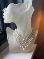 Antieke vintage parelketting kristal aurora borealis ketting, Sieraden, Tassen en Uiterlijk, Antieke sieraden, Ophalen of Verzenden