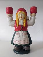 Kerstvrouw, Zweedse kandelaar, keramiek, Huis en Inrichting, Woonaccessoires | Kandelaars en Kaarsen, Overige materialen, Gebruikt