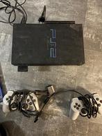 PlayStation 2 + 6 spellen, Ophalen, Gebruikt, Met games, Met 2 controllers