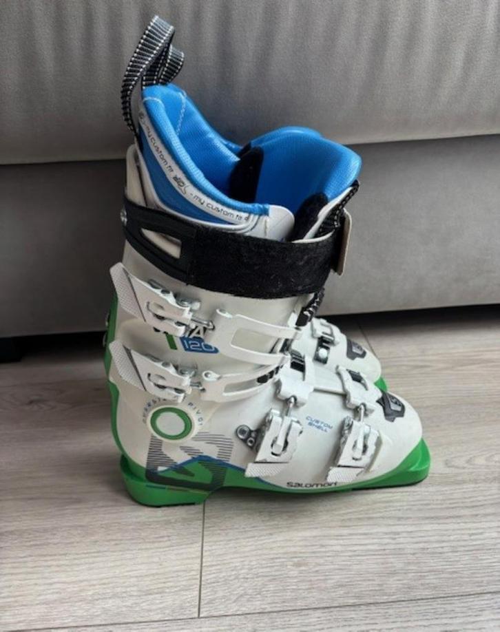 Salomon X Max 120 Skischoenen – Maat 24/24.5 (285 mm), Sport en Fitness, Skiën en Langlaufen, Gebruikt, Schoenen, Skiën, Salomon