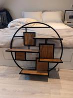 Rond Wandrek mangohout 80cm, Huis en Inrichting, Woonaccessoires | Wandplanken en Boekenplanken, Ophalen, Zo goed als nieuw