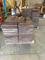 Rubber tegels stalmatten, Tuin en Terras, Terrasdelen en Vlonders, Ophalen, Zo goed als nieuw