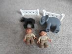duplo dierentuin ZOO olifant paard hekken poppetje verzorger, Ophalen of Verzenden, Zo goed als nieuw, Losse stenen, Duplo