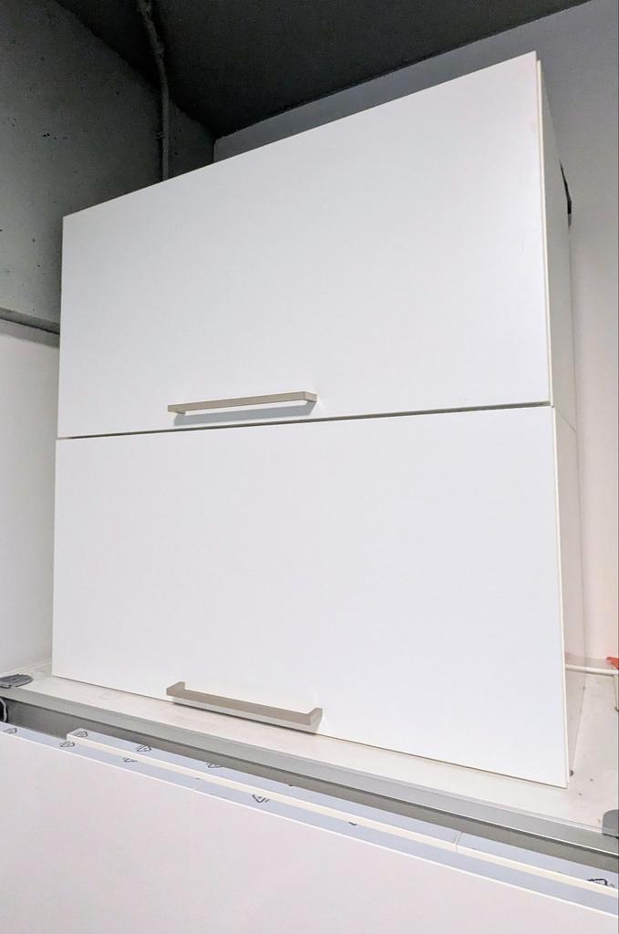 3x Witte Ikea Metod Bovenkasten met Klepfront, Huis en Inrichting, Kasten | Kledingkasten, Gebruikt, Minder dan 100 cm, 50 tot 100 cm